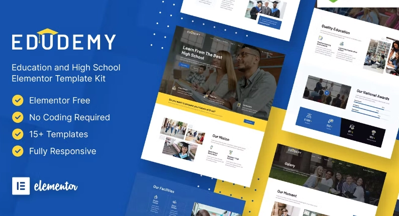 Edudemy – School & Education Elementor Template