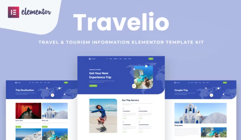 Travelio – Travel & Tourism Elementor Template
