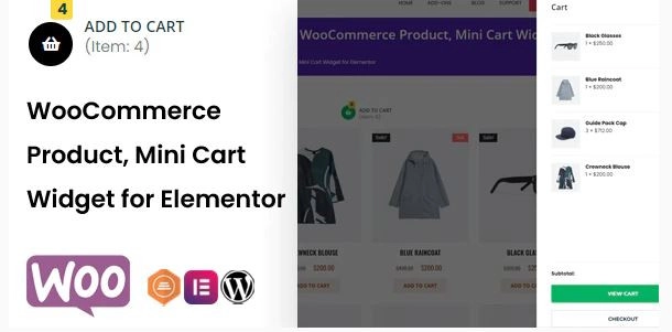TF Woo Product Mini Cart Addon For Elementor