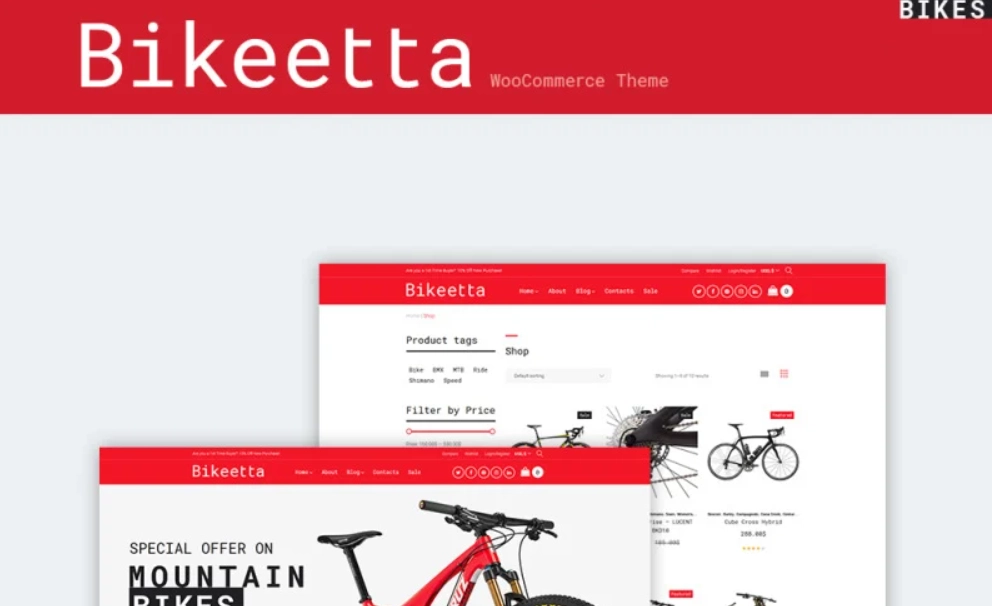 Bikeetta – Bikes Store WooCommerce Theme