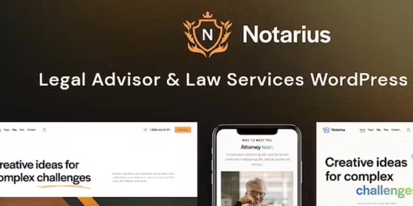 Notarius – Legal Advisor & Law Services WordPress Theme