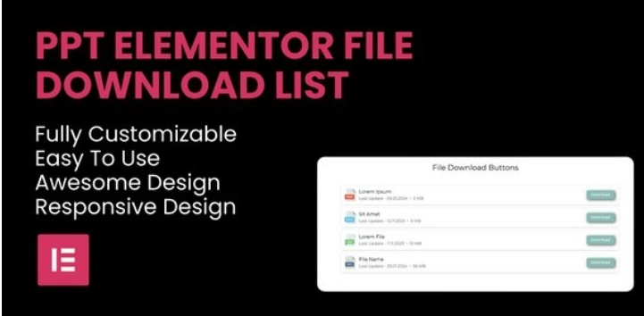 PPT – File Download List Elementor Widget