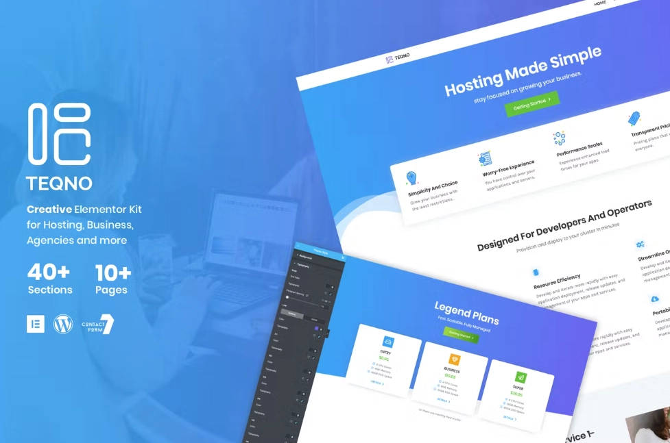Teqno – Tech Agency Elementor Template