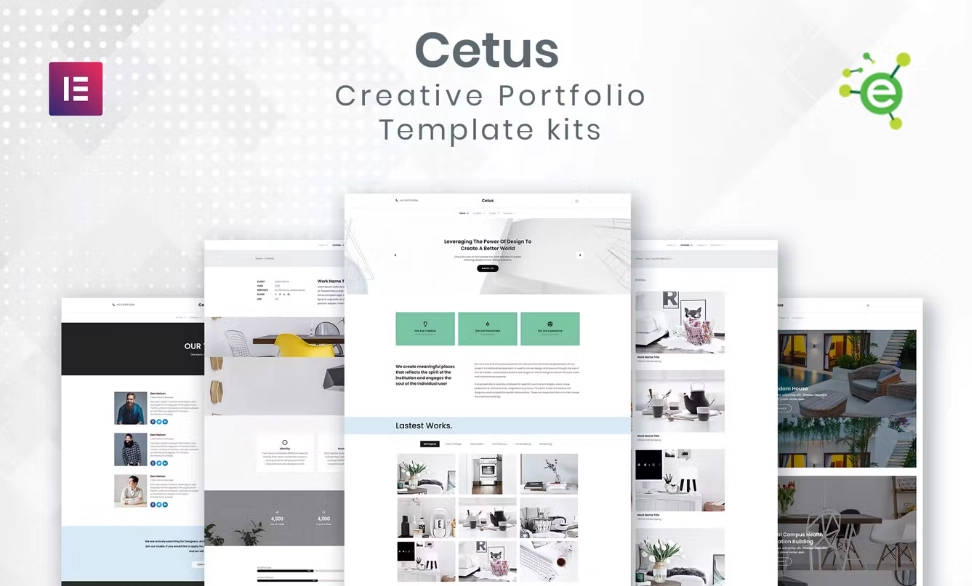 CETUS – Creative Portfolio Elementor Template