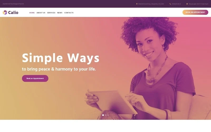 Calio – Psychology Multipurpose Modern WordPress Elementor Theme WordPress Theme