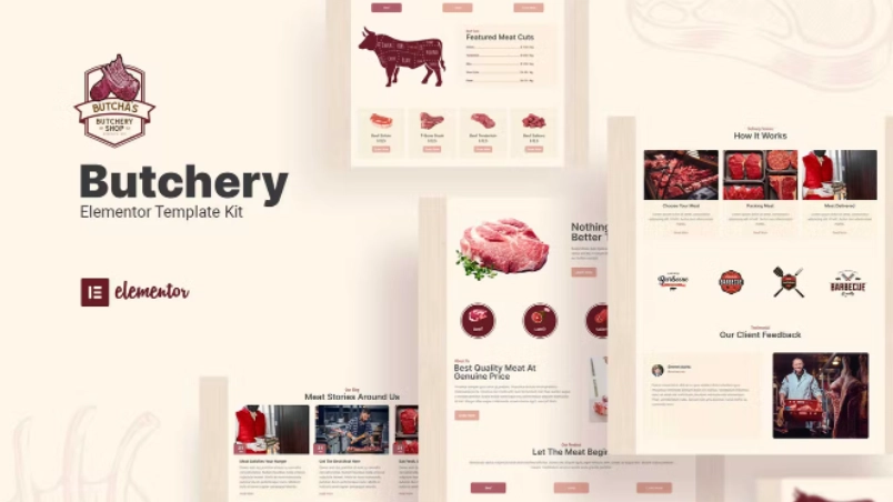 Butcha – Butchery Shop Elementor Template
