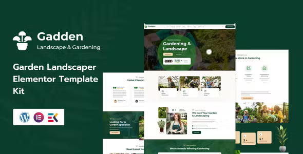 Gadden Garden Elementor Template Kit