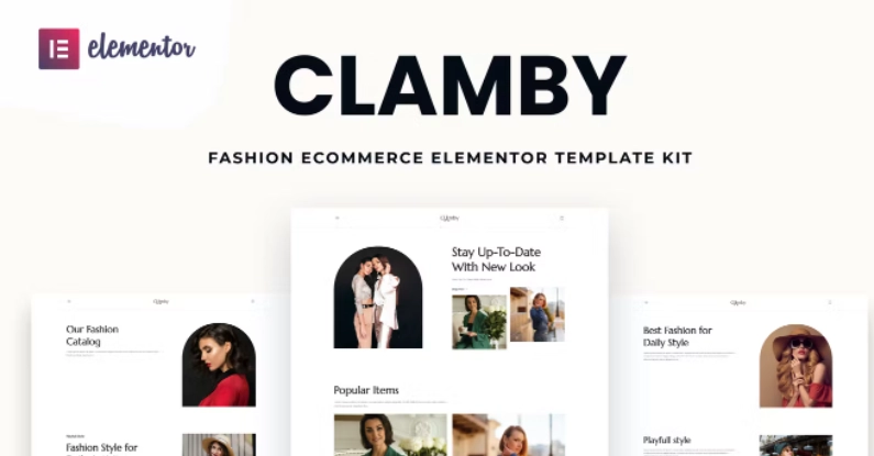 Clamby – Fashion Ecommerce Elementor Template