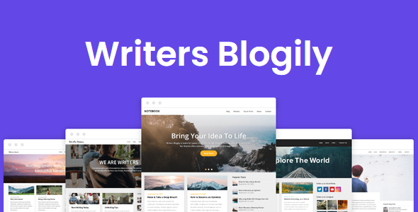 Writers Blogily Superb Themes