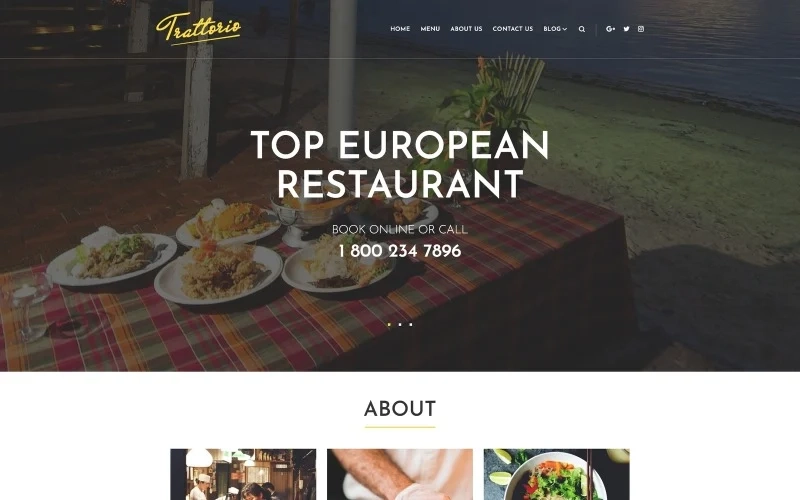 Trattorio – Restaurant WordPress Elementor Theme WordPress Theme