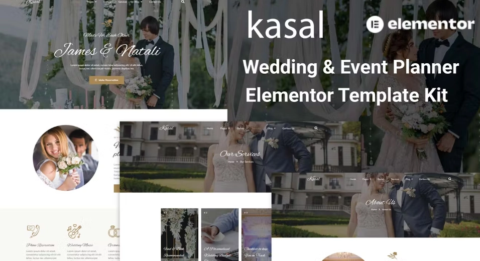 Kasal – Wedding & Event Planner Elementor Template