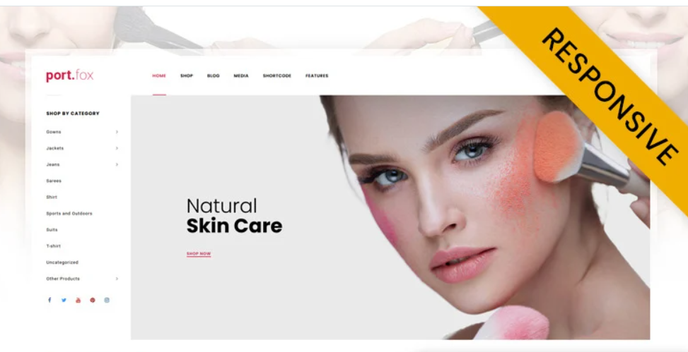 Portfox – Cosmetic Store WooCommerce