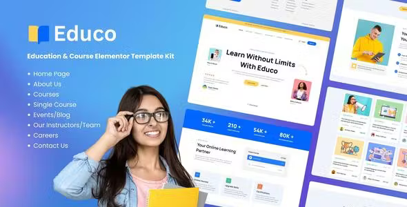 Educo Education Elementor Template Kit