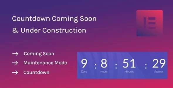Coming Soon Widgets for Elementor