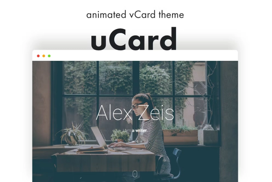 uCard – Animated vCard WordPress Theme