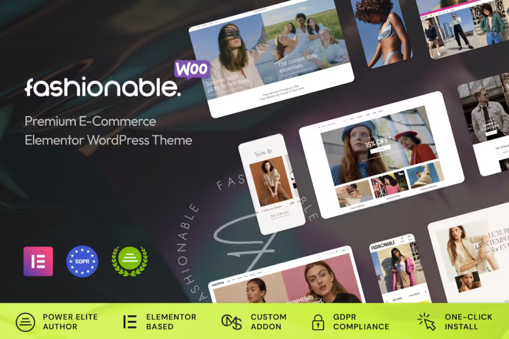 Fashionable – Clothing & Apparel WooCommerce Theme