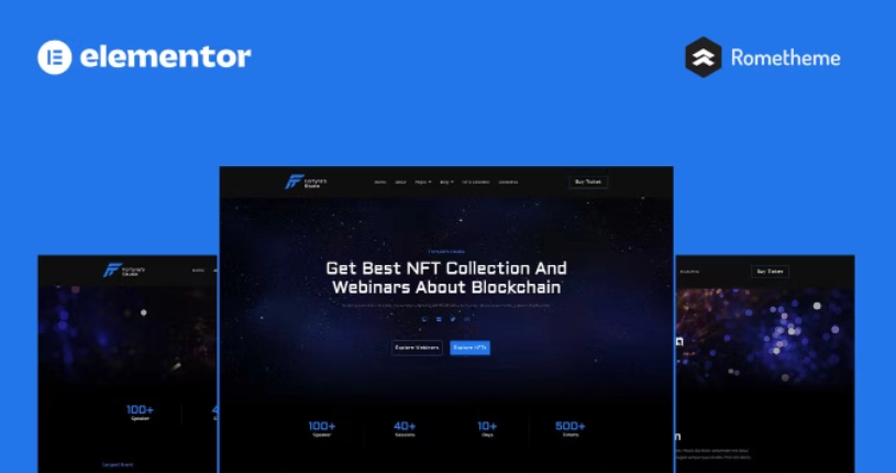 Fortynes – NFTs Conference Elementor Pro Full Site