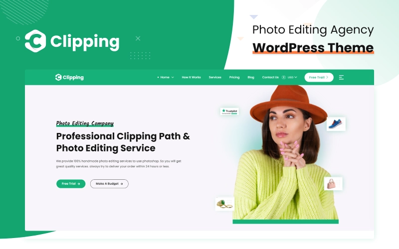 Clipping – Photo Editing Agency WordPress Theme