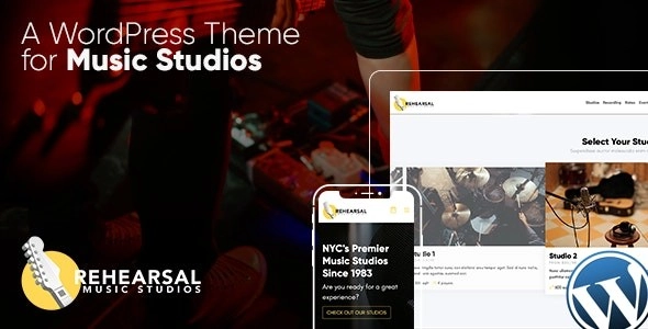 Rehearsal – Music Studio WordPress Theme