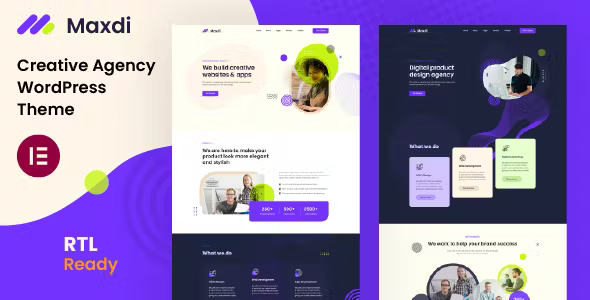 Maxdi Creative Agency WordPress Theme