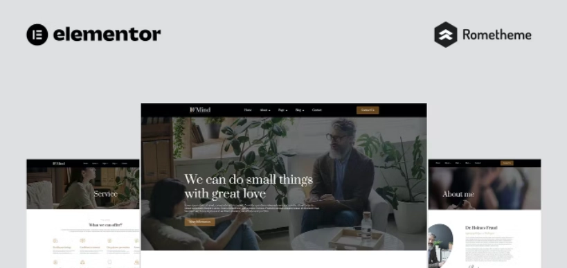 D’Mind – Psychology & Counseling Elementor Pro Full Site Template
