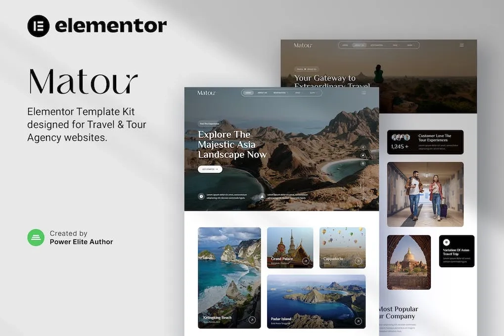 Matour – Tour & Travel Agency Elementor Template