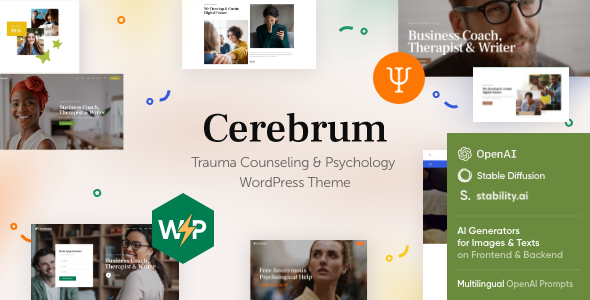 Cerebrum – Counseling & Psychology WordPress Theme