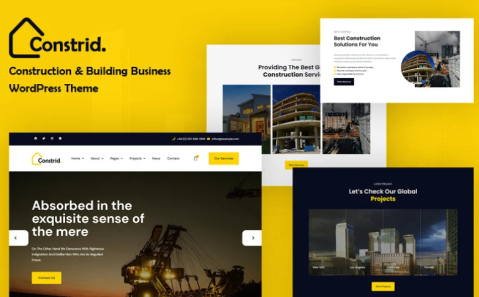 Constrid – Construction & Building Business WordPress Theme