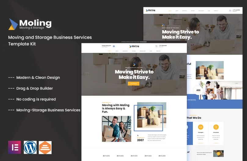 Moling – Moving and Storage Business Services Template