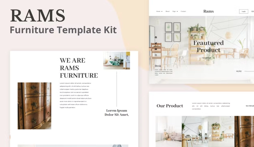 Rams – Furniture eCommerce Elementor Template