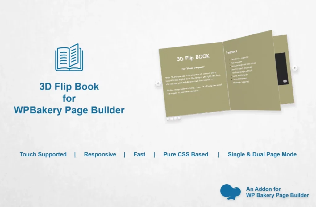 3D Flip Book for WPBakery Page Builder (Visual Composer)