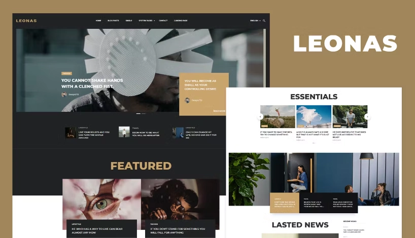 Leonas – Blog & Magazine Elementor Template