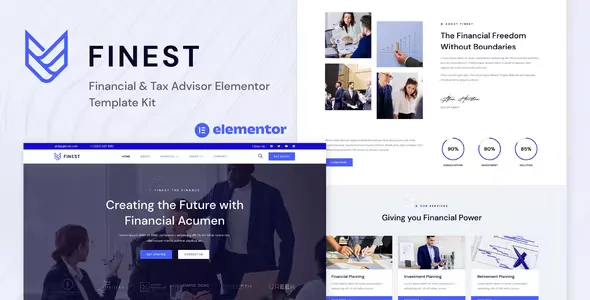 Finest Financial Elementor Template Kit