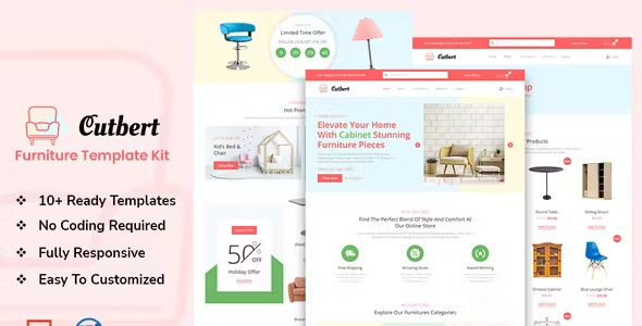 Cutbert Furniture Store Elementor Template Kit