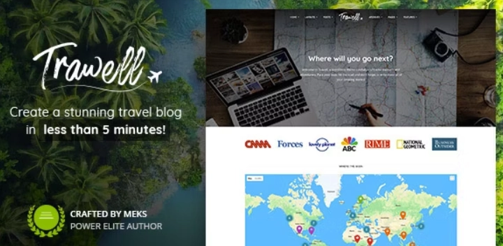 Trawell – Travel Blog WordPress Theme