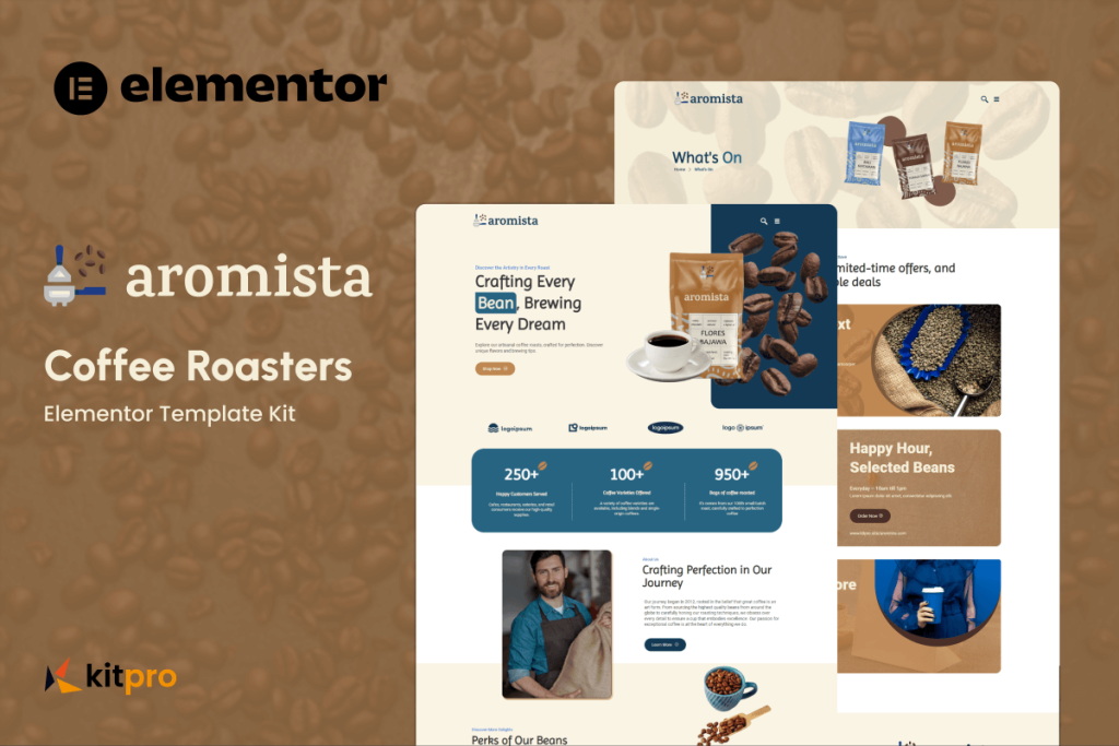 Aromista – Coffee Roasters Elementor Template