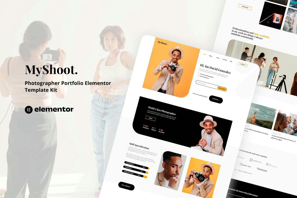 MyShoot – Photographer Portfolio Elementor Template