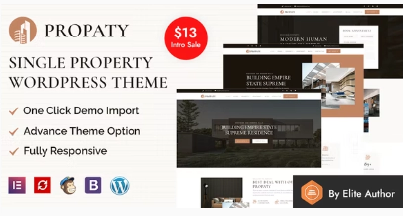 Propaty – Single Property WordPress Theme + RTL Ready