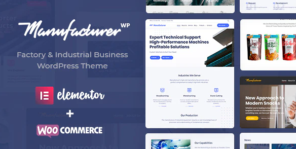 Manufacturer Factory Industrial Theme