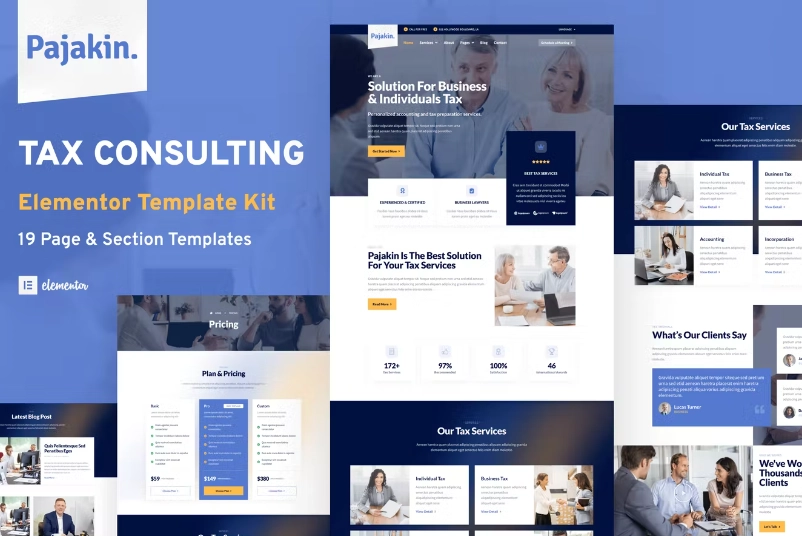 Pajakin – Tax Consultant & Financial Advisor Template