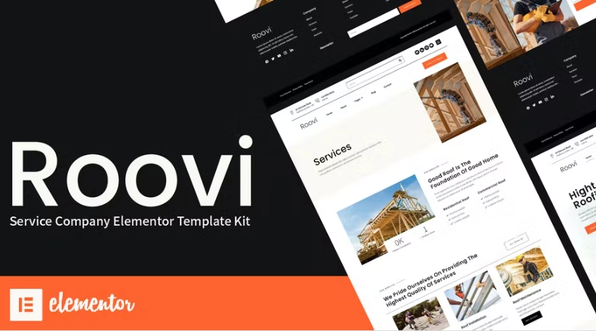 Roovi – Home Improvement Elementor Template