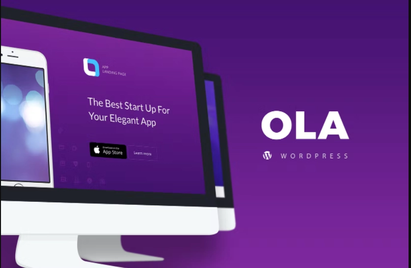 Ola – Multipurpose App Landing Page WordPressTheme