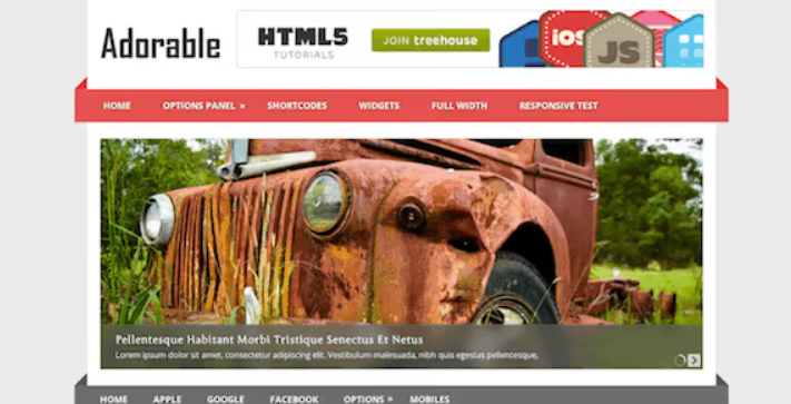 Adorable – Flexible, Responsive & Multiple Column WP Theme