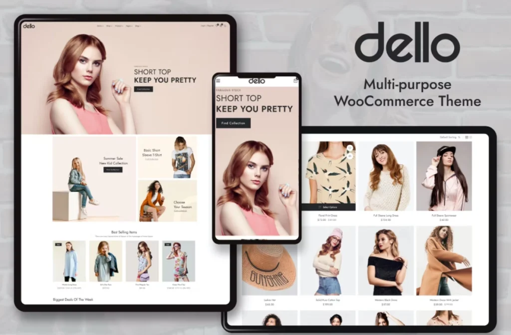 Dello – Multi-Purpose WooCommerce Theme