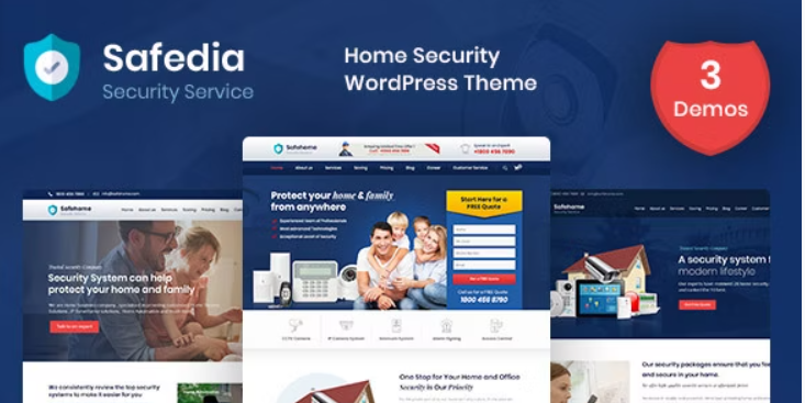 Safedia- Home Security WordPress Theme