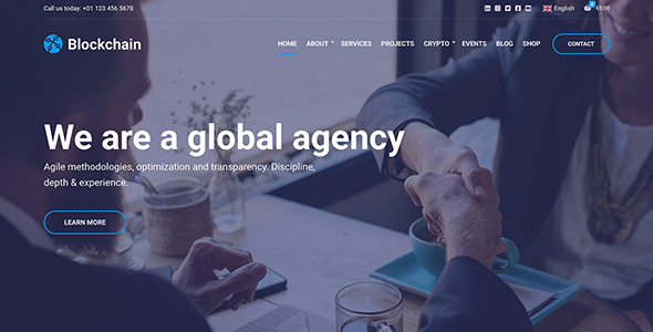 Blockchain WordPress Theme