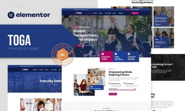 Toga – University & College Elementor Pro Template