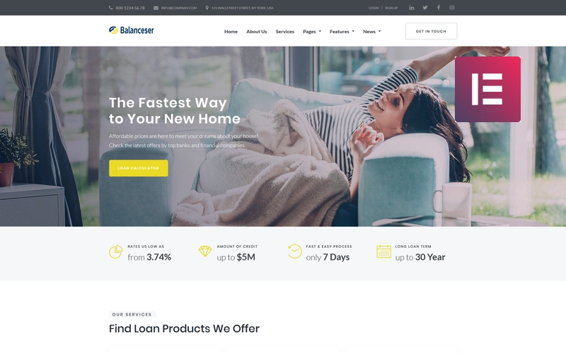 Balanceser – Financial Services WordPress Elementor Theme WordPress Theme