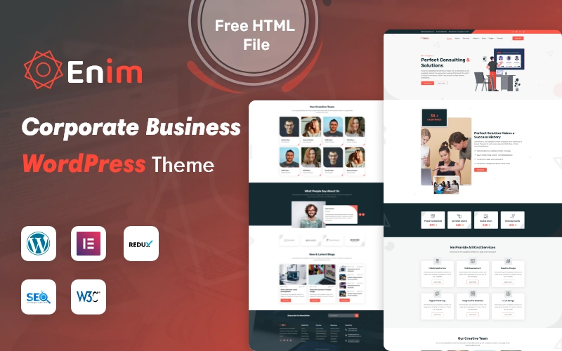 Enim – Corporate Business WordPress Theme WordPress Theme