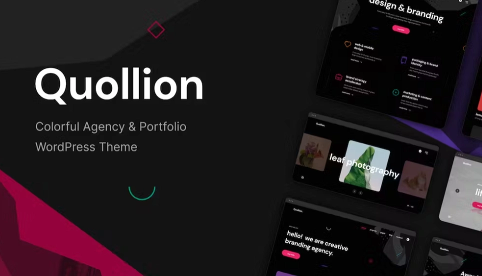 Quollion – Colorful Agency & Portfolio Theme